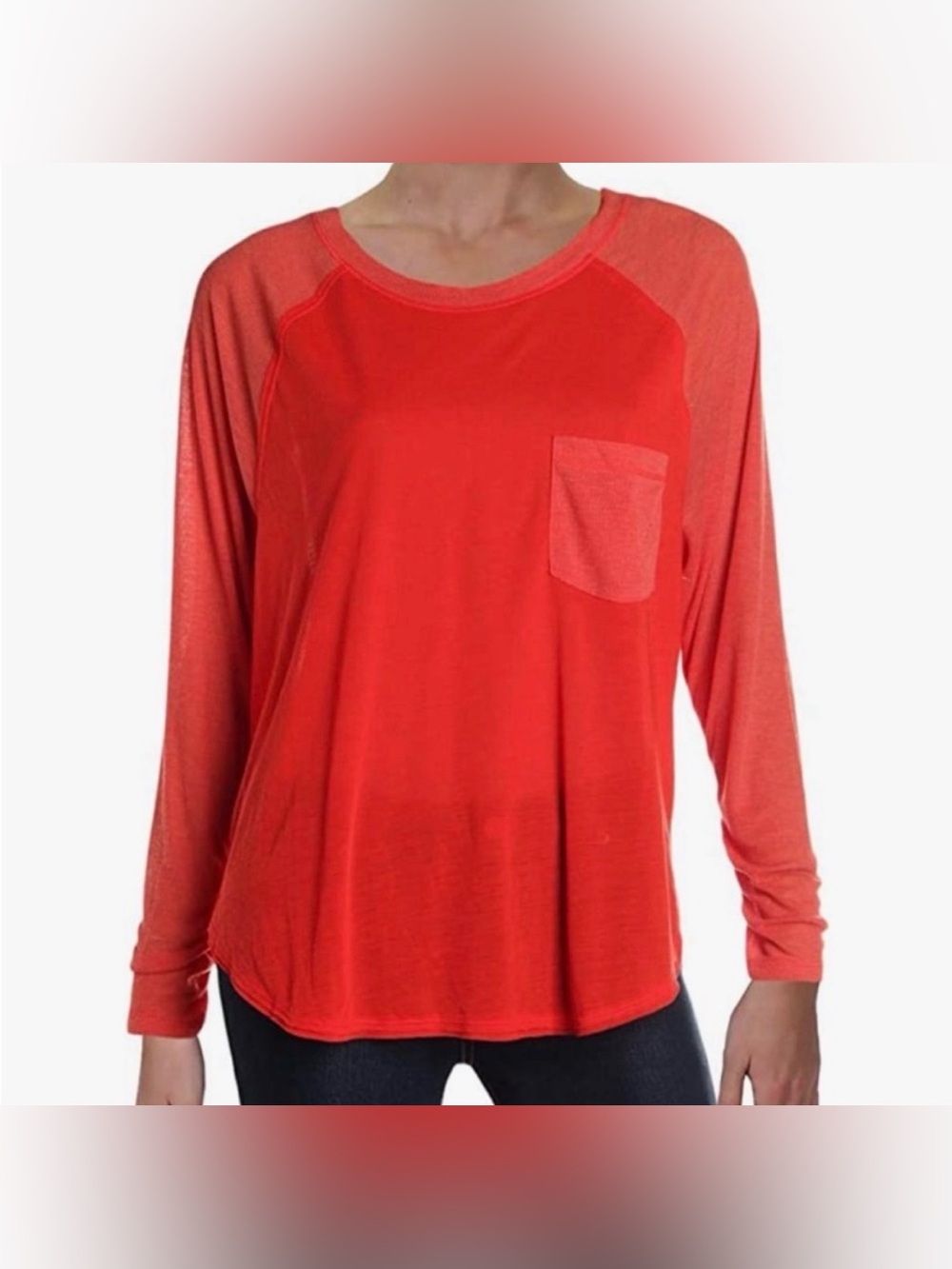 FP Movement by Free People Rudi Raglan Ruched Long Sleeve Tee